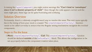 How to Fix Can't Bind to Input Warnings in Angular Component Tests with Spectator Wealth
