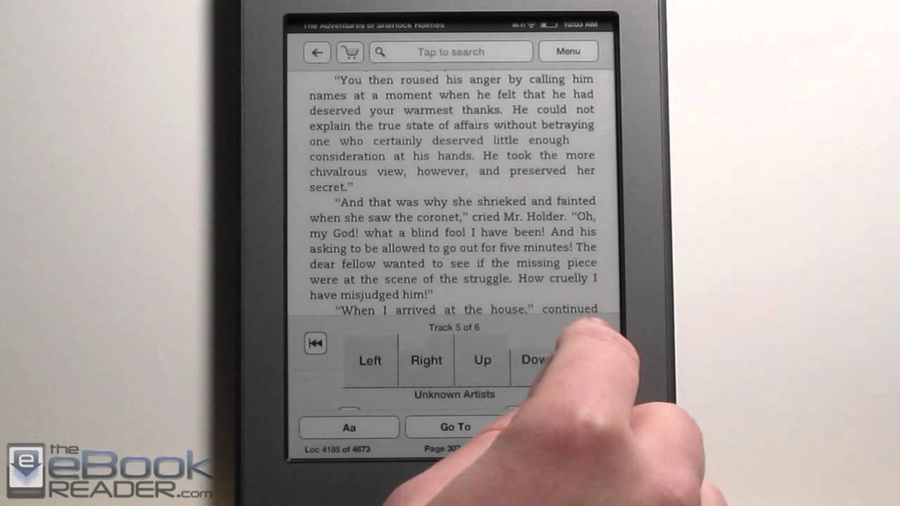 Kindle Touch Landscape Mode Trick YouTube