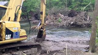 Mad River West Liberty Log Jam Removal Entry Into The River