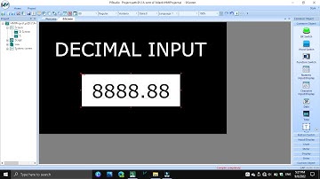 DECIMAL INPUT WECON HMI | PART-A | #decimal_input #wecon_hmi #pi3070 #pi3070ig #pi3102 #pi3043