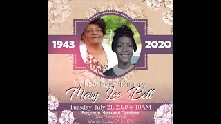 The Homegoing Services of Mary Lee Bell