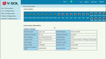 How to Set VSOL GPON EPON OLT | Time and | Day