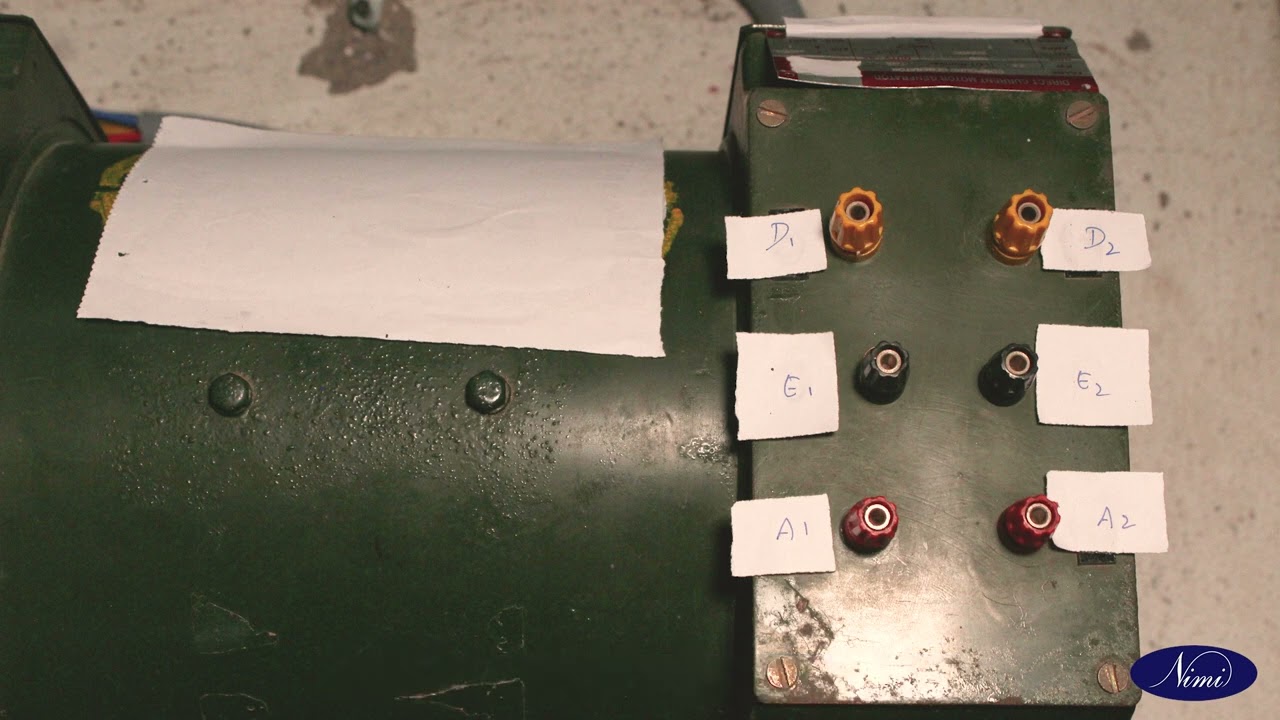 Identify terminals, parts, connections of different types of DC machine | NIMI | DIGITAL | ENGLISH |
