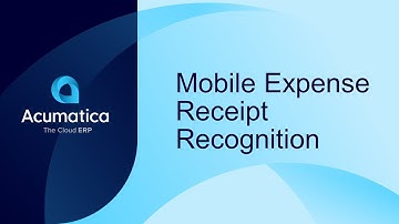 Mobile expense receipt recognition in Acumatica Construction Edition