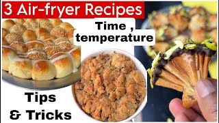 Air fryer recipes / Air fryer Pav Recipe / Air-fryer Cooking Tips / Air fryer Sweet Recipes ..