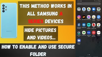 How to Use secure folder in samsung Galaxy A32 | Hide Files in secure folder in Galaxy A32