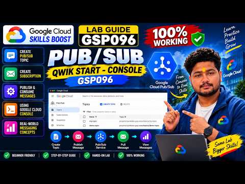 Pub/Sub: Qwik Start - Console | GSP096 | Google Cloud Skills Boost Lab