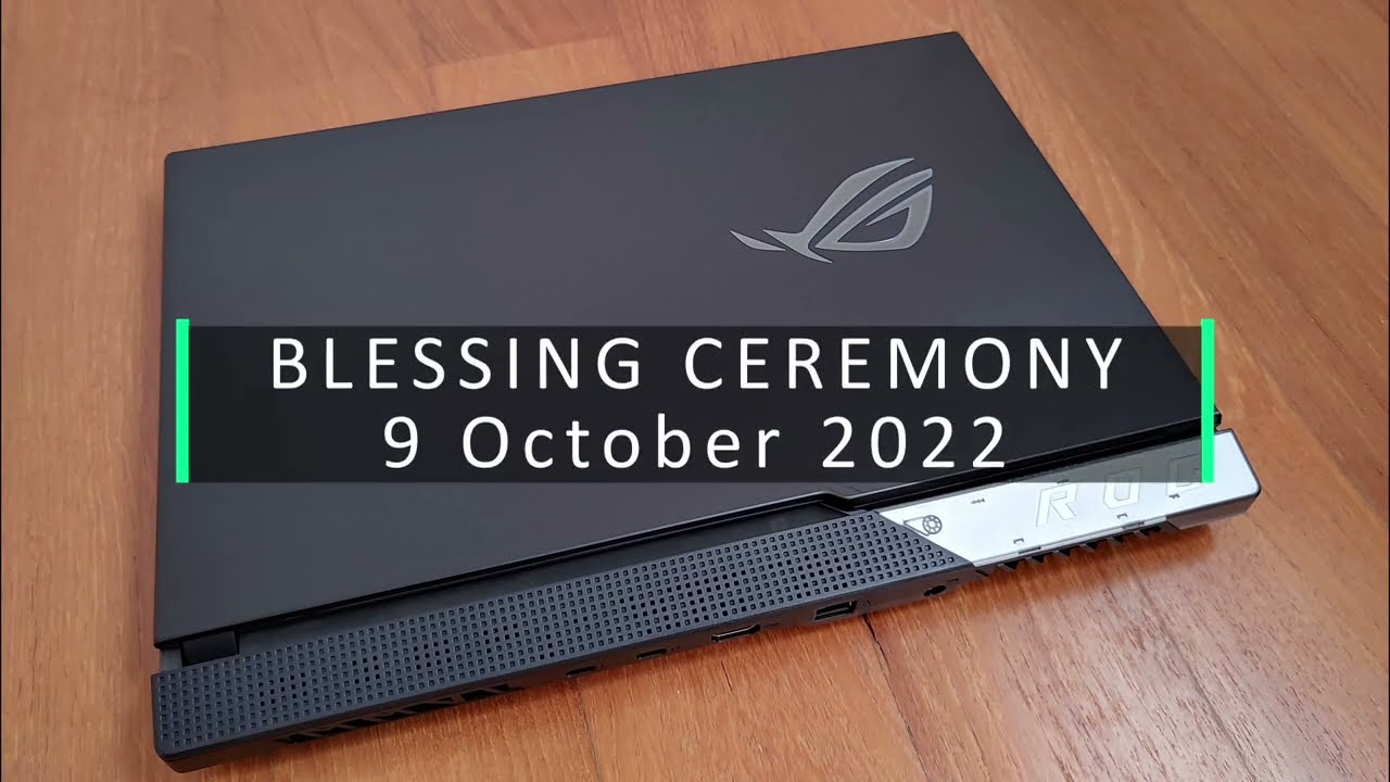 Blessing ceremony montage (Laptop donation)