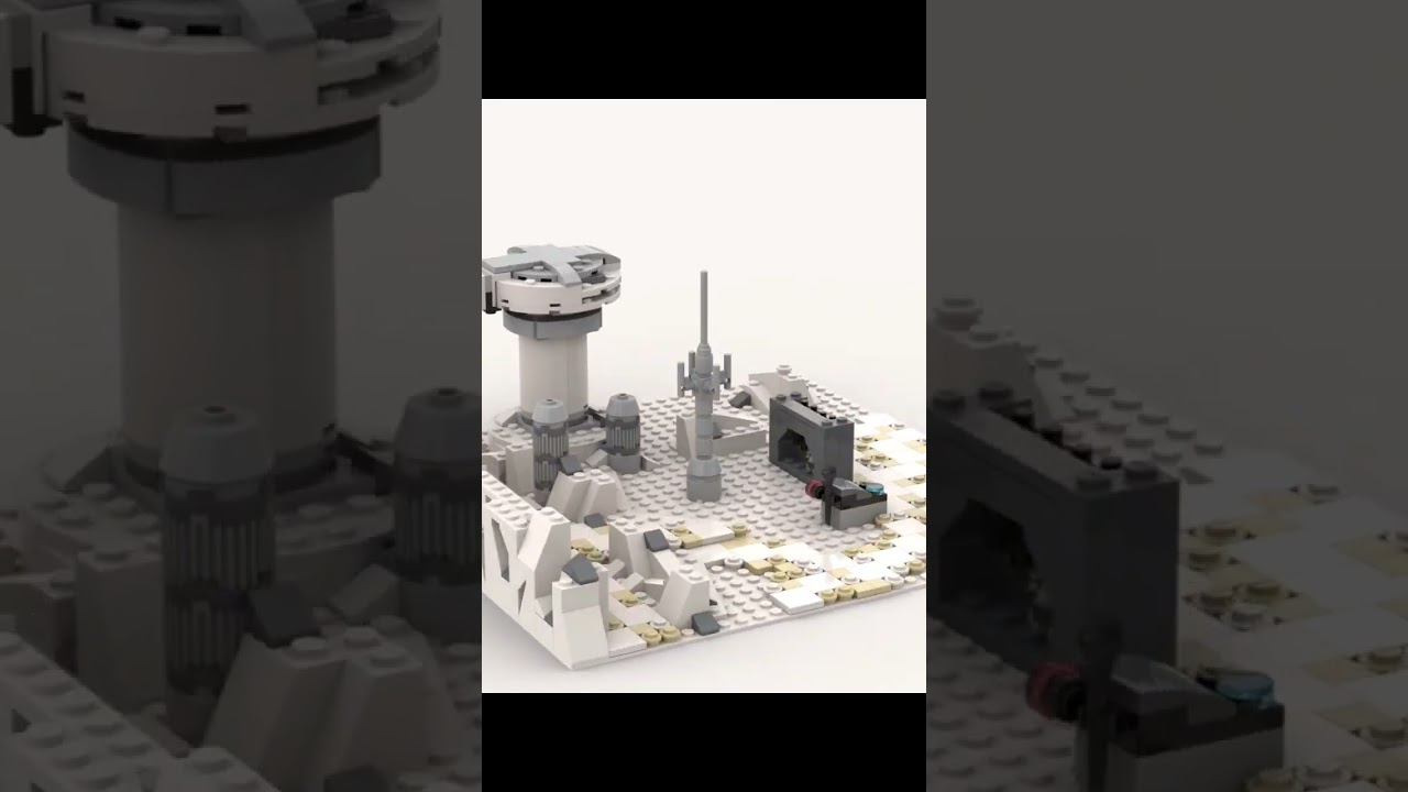 Snowtrench and turret Lego MOC