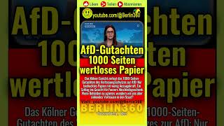 🤡🚨 #AfD #Verfassungsschutz #KölnUrteil #Gutachten #NancyFaeser  #Rechtsextrem #Demokratie #Vertrauen