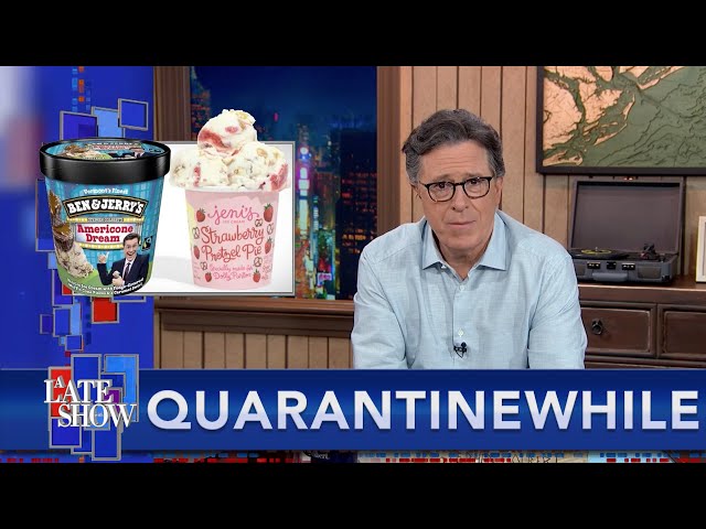 Quarantinewhile... Stephen Advises Dolly Parton On The Celebrity Ice Cream Game