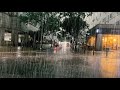 (4K) Walking in Heavy Rain | Torrential Rain | Streets | Binaural City Sounds | S.Korea | 소나기 폭우