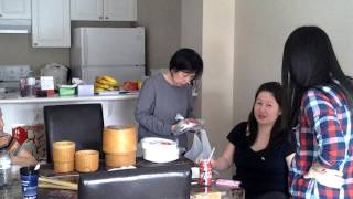 Aunty Chay Helping Dad Walking