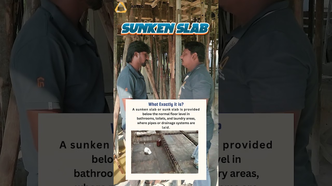 why do we use sunken slab ? | Arteg pvt ltd 