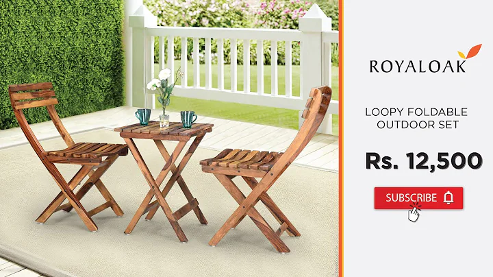 Royaloak Loopy Foldable Outdoor Set