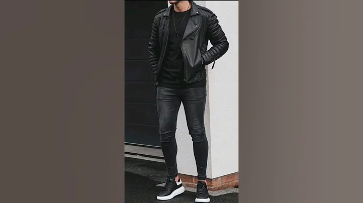 Black jacket winter season outfits ideas for men#fashionblogger #onlineshopping #fashion
