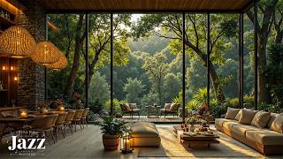 Relaxing Forest Indoor Jazz | Soft Piano Jazz With Nature Coffee Shop Ambience For A Good Mood screenshot 5