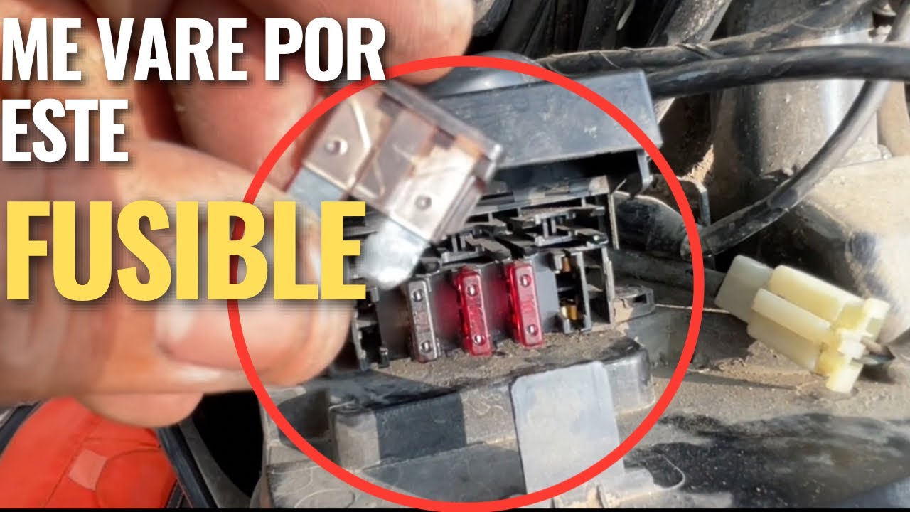 por culpa de un fusible quede barado en carretera en una bws Yamaha fi