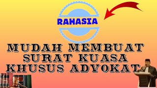 CARA MUDAH BUAT SURAT KUASA‼️ ADVOKAT CARA MUDAH BUAT SURAT KUASA‼️ ADVOKAT