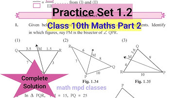 Practice Set 1.2 Class 10th Maths  Part 2 Complete Solution | 10th maths practice set 1.2 Geometry