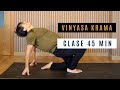 Clase de 45 minutos con scar montero yoga vinyasa krama el yoga de la respiracin