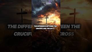 The Difference Between The Cross and The Crucifix ✝️ #catholic #christian #shorts #reels #fypシ