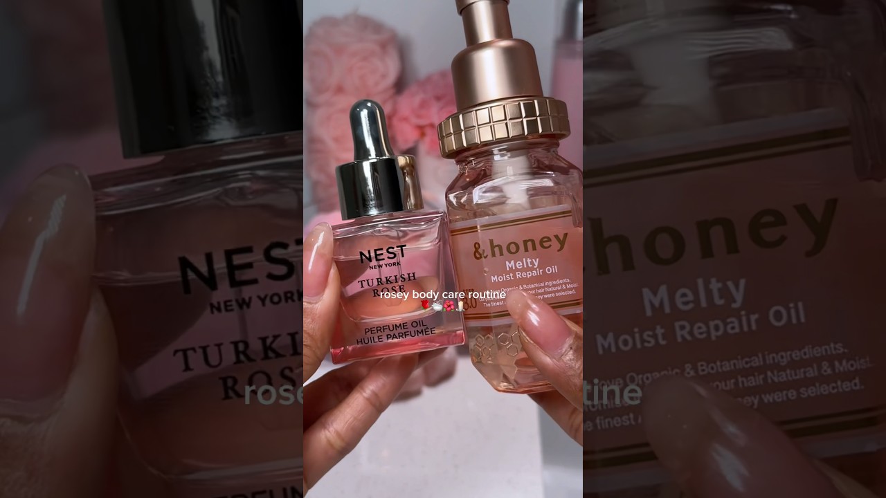 Rose Body Care Routine 🌹🛁🌺🕯️