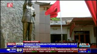 Megawati Resmikan Patung Soekarno di Solo