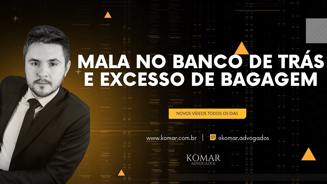 Malas no banco de trás e o excesso de bagagem em veículos!