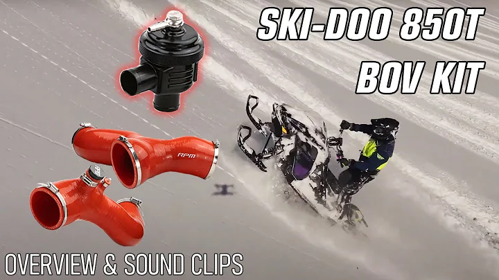 LOUDEST Ski-Doo 850 Turbo Blow Off Valve EVER! RPM BOV & Silicone Kit!