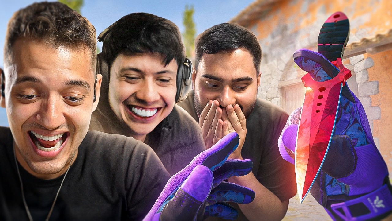 REAÇÃO DOS MEUS AMIGOS AO VEREM MINHA NOVA SKELETON de 40 MIL REAIS (a 2ª mais cara do CS 2)