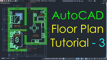নতুনদের জন্য অটোক্যাডের সহজ ফ্লোর প্ল্যান - ৫টির মধ্যে ৩টি