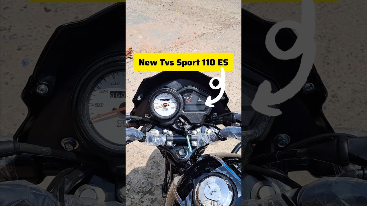 2025 Tvs Sport 110cc Meter Consol 😱 | #tvs #sports #viralvideo #shorts