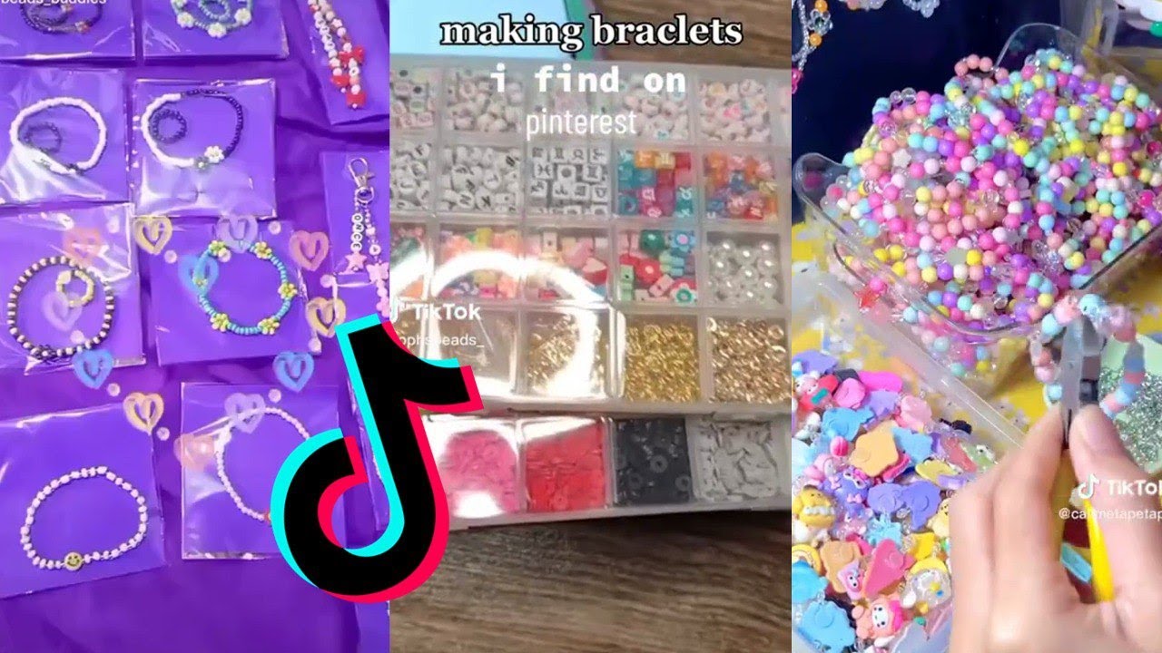 📿 Clay Bead Bracelet Making 💰 Small Business TikTok Compilation