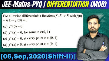 For all twice differentiable functions f : R → R, with f(0) = f(1) = f