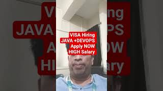 Visa Hiring Software Engineers 🔥 Bangalore | Java, Spring, Kubernetes
