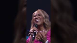 Erica Campbell Is Sangin