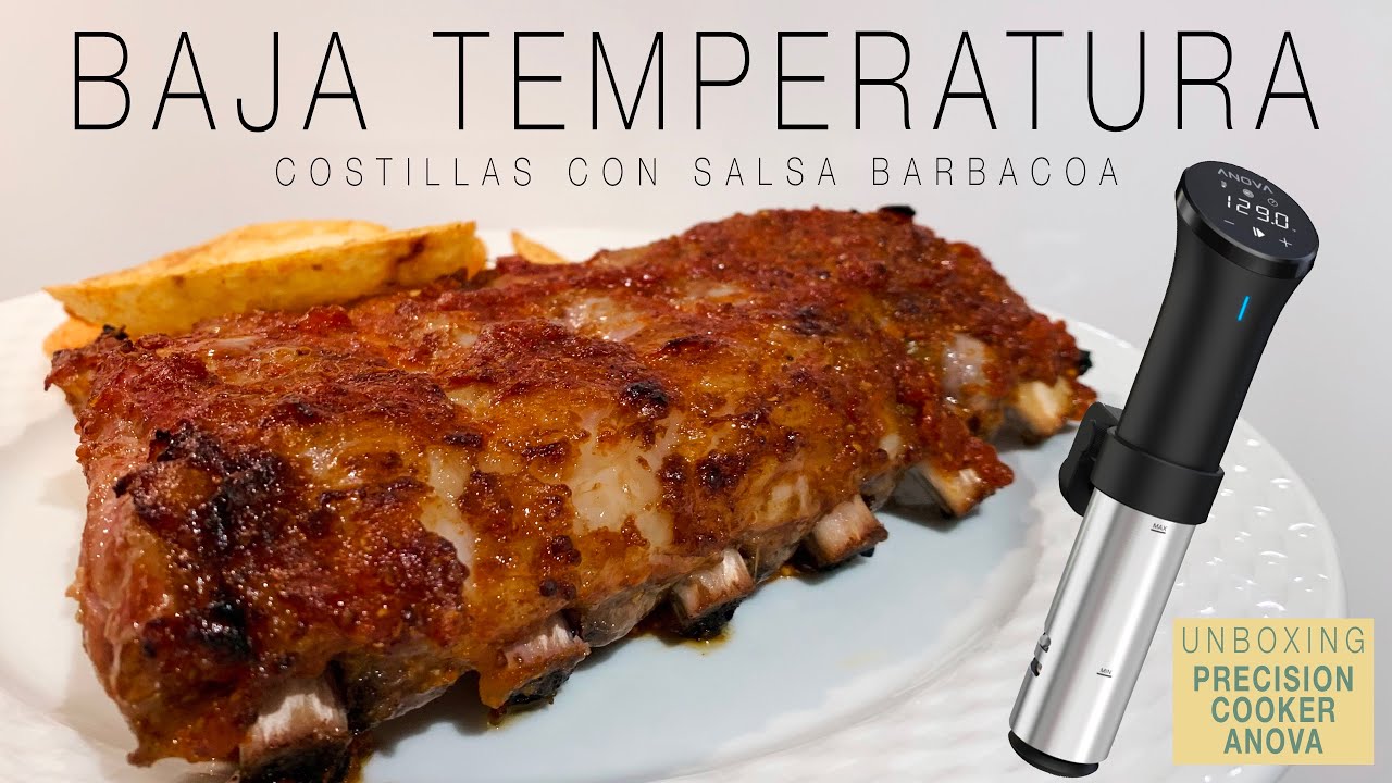 COSTILLAS A BAJA TEMPERATURA con salsa barbacoa [UNBOXING y PRUEBA] ANOVA