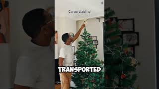 The escaped artificial Christmas tree