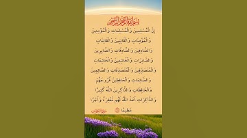 القرآن الكريم سورة الأحزاب صلاح بو خاطر #القرآن_الكريم #راحة_نفسية #اطمئن