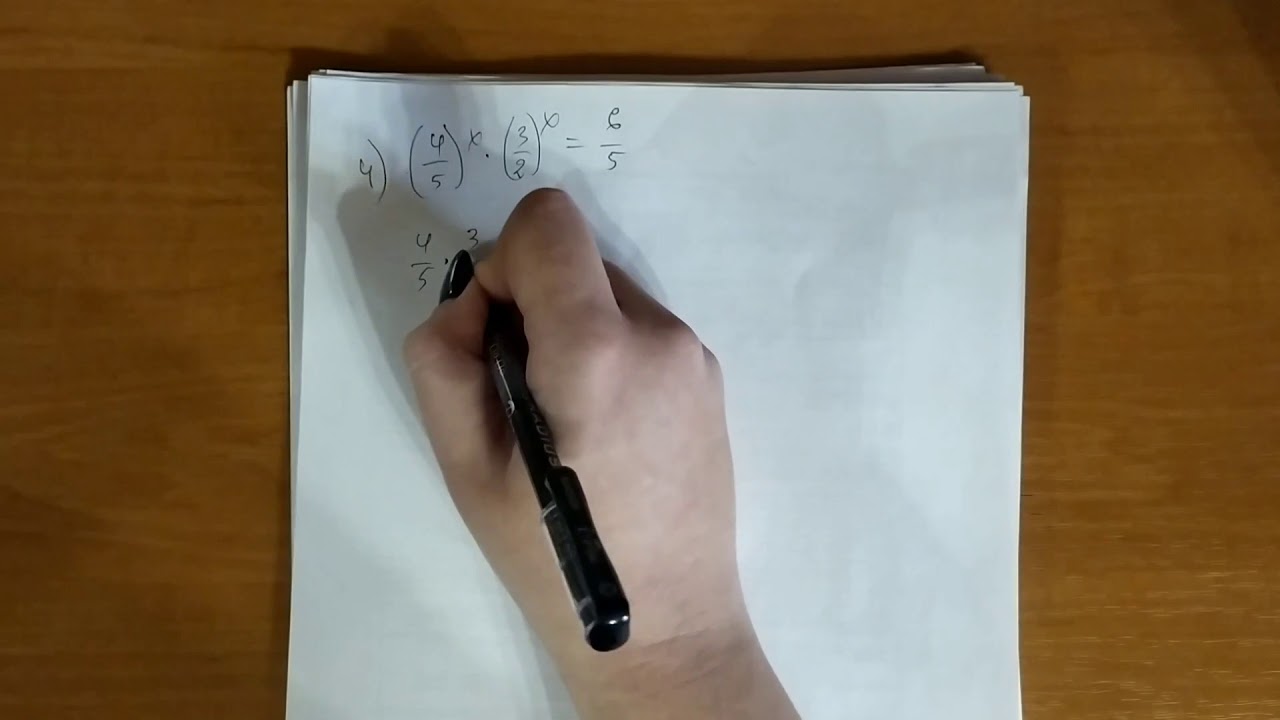 Більш складні показникові рівняння.