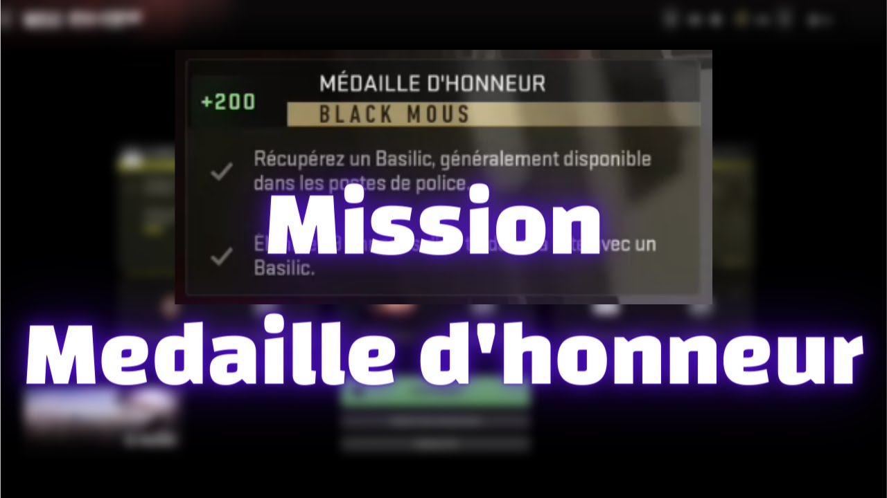 Call of Duty Warzone 2.0 DMZ Mission Medaille d'honneur ( Saison 4