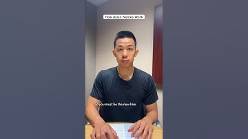 How Asian Names Work #asian
