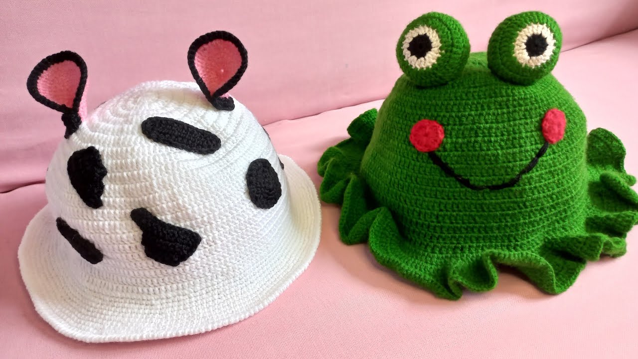 İnek figürlü şapka / bere modeli