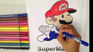 Super Mario Bros Coloring Pages - Coloring Book - Cartoon HD ✔