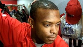 D-backs Upton hit in head