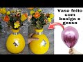 Como fazer vaso de gesso e bexiga, faço você mesmo vasos de gesso e bexiga #vasodegesso