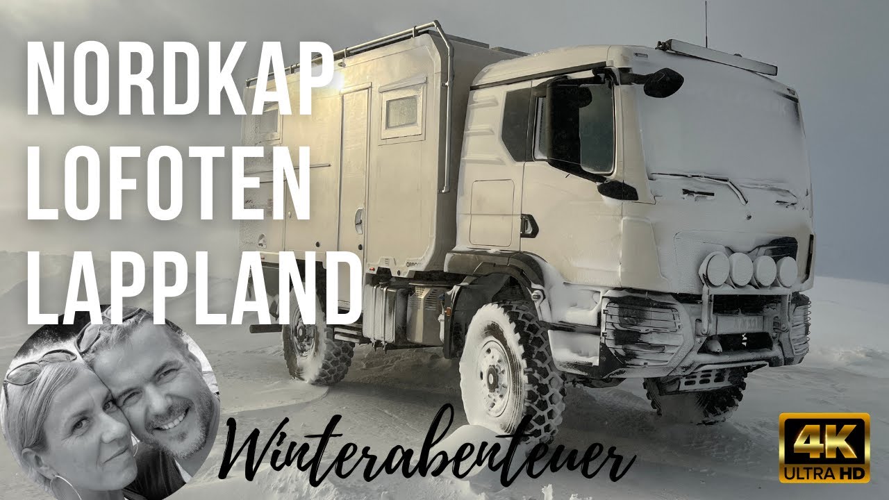 2 Tage SCHNEESTURM 🥶 am Nordkap 🇳🇴 magische LOFOTEN 🇸🇪 eisiges LAPPLAND - Abenteuer Expeditionsmobil