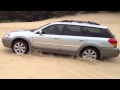 Subaru outback sand dunes with trailer