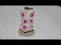 How to make woven flower vase from Newspaper
